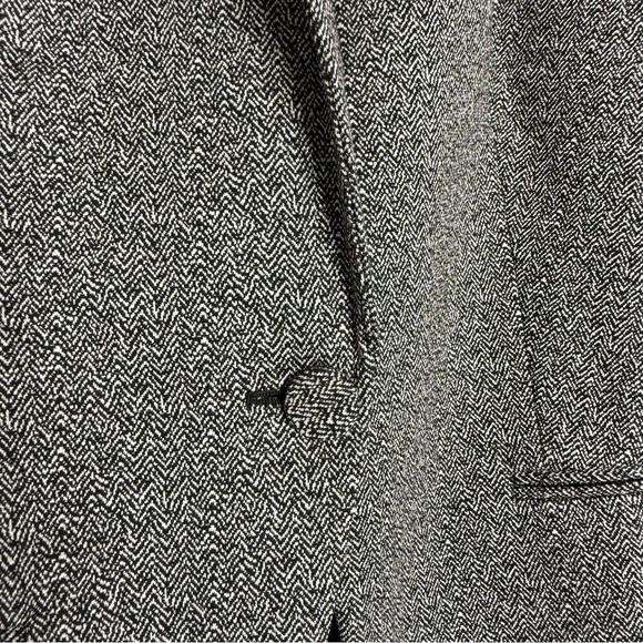 Express Black White Pattern Knit Blazer Jacket Size Medium NWOT Career - Picture 7 of 8